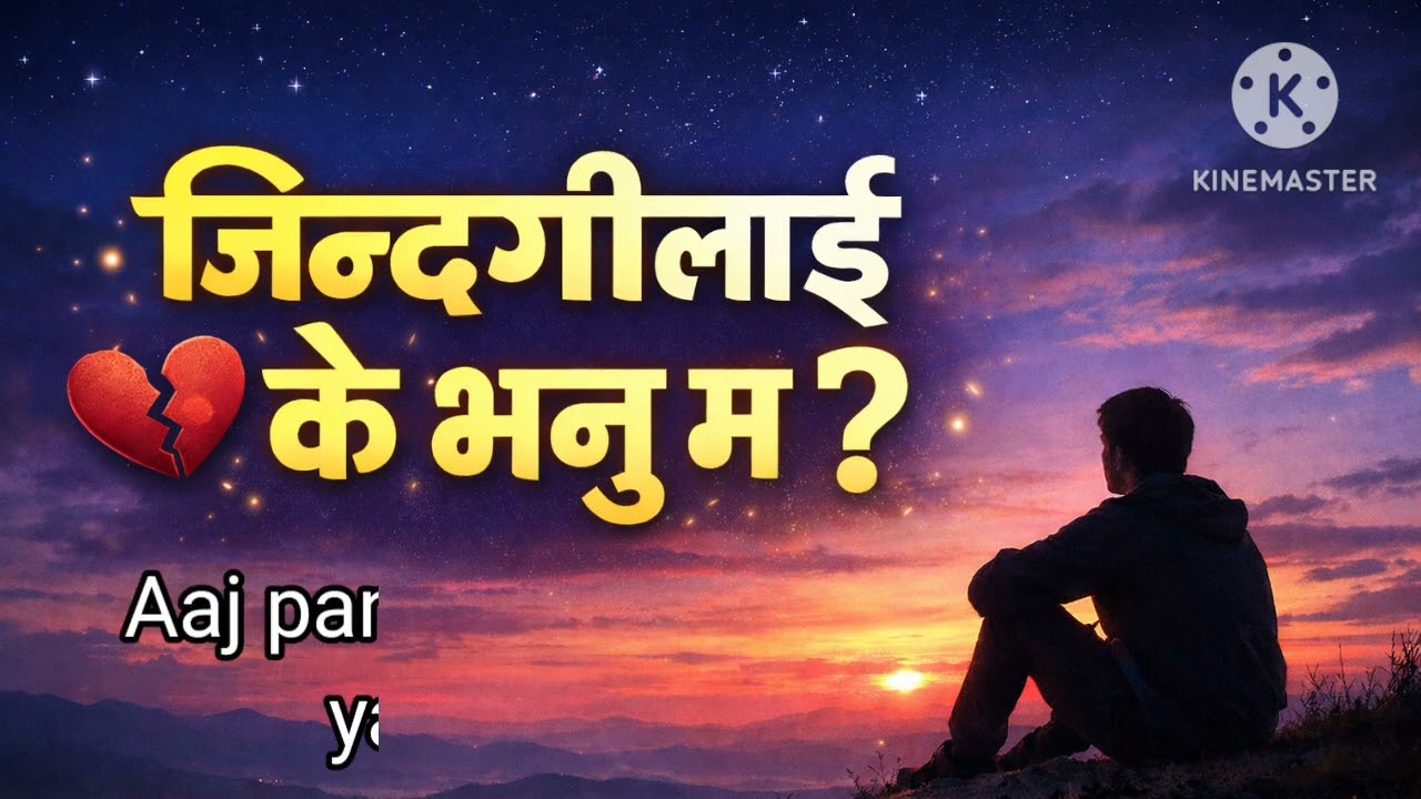 New nepali emotional song 🥺 ll Jindagilai k vanu ma ll