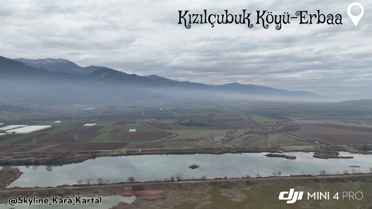 Kızıl&ccedil;ubuk K&ouml;y&uuml; (Village in a cloudy day) | Dji Mini 4 Pro MasterShots | 3x Hızlı (Fast)