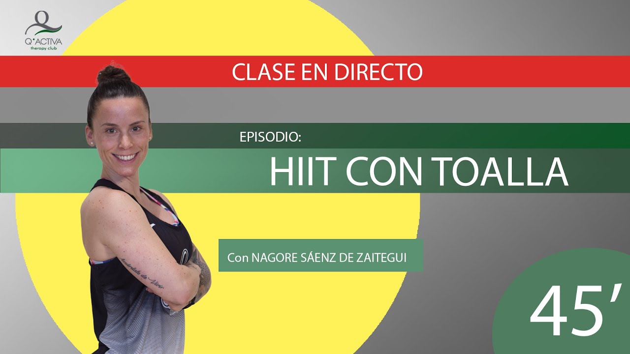 CLASE DE HIIT CON TOALLA