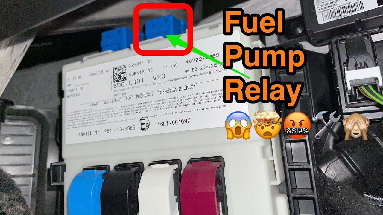 BMW i3 - how to clean fuel pump relay
