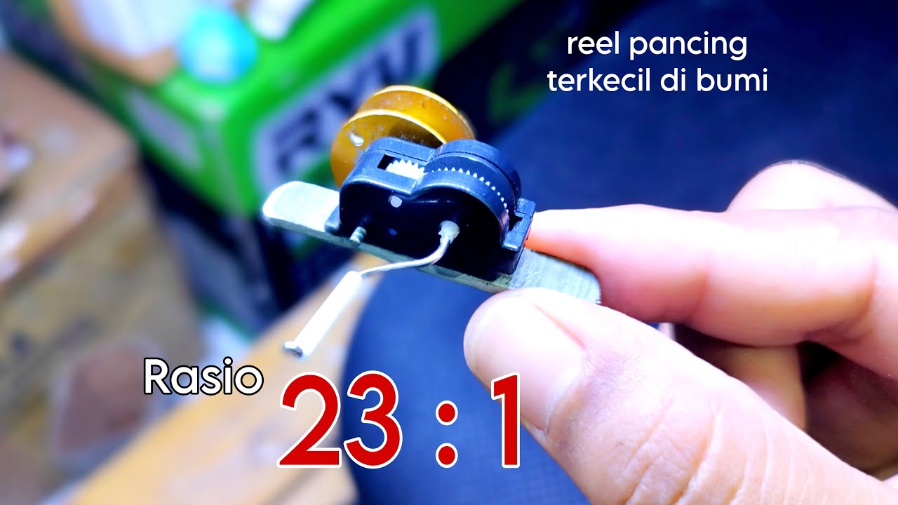 Tutorial membuat reel pancing micro terbaik 2023, how to make the best micro fishing reel