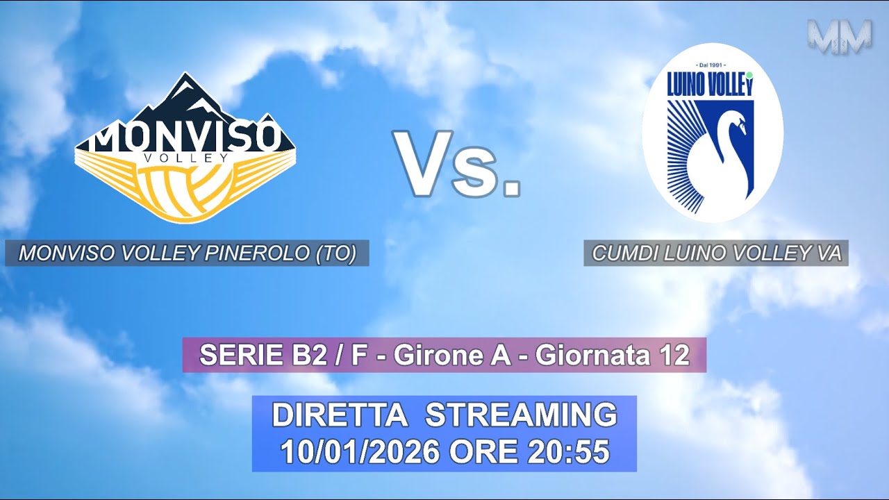 DIRETTA ZERØ -  MONVISO VOLLEY PINEROLO (TO) Vs. CUMDI LUINO VOLLEY VA