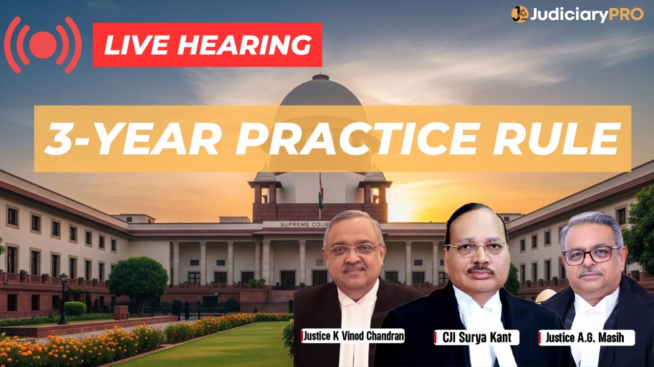 LIVE | Supreme Court Hearing | 3-Year Practice Rule | Review Petition
