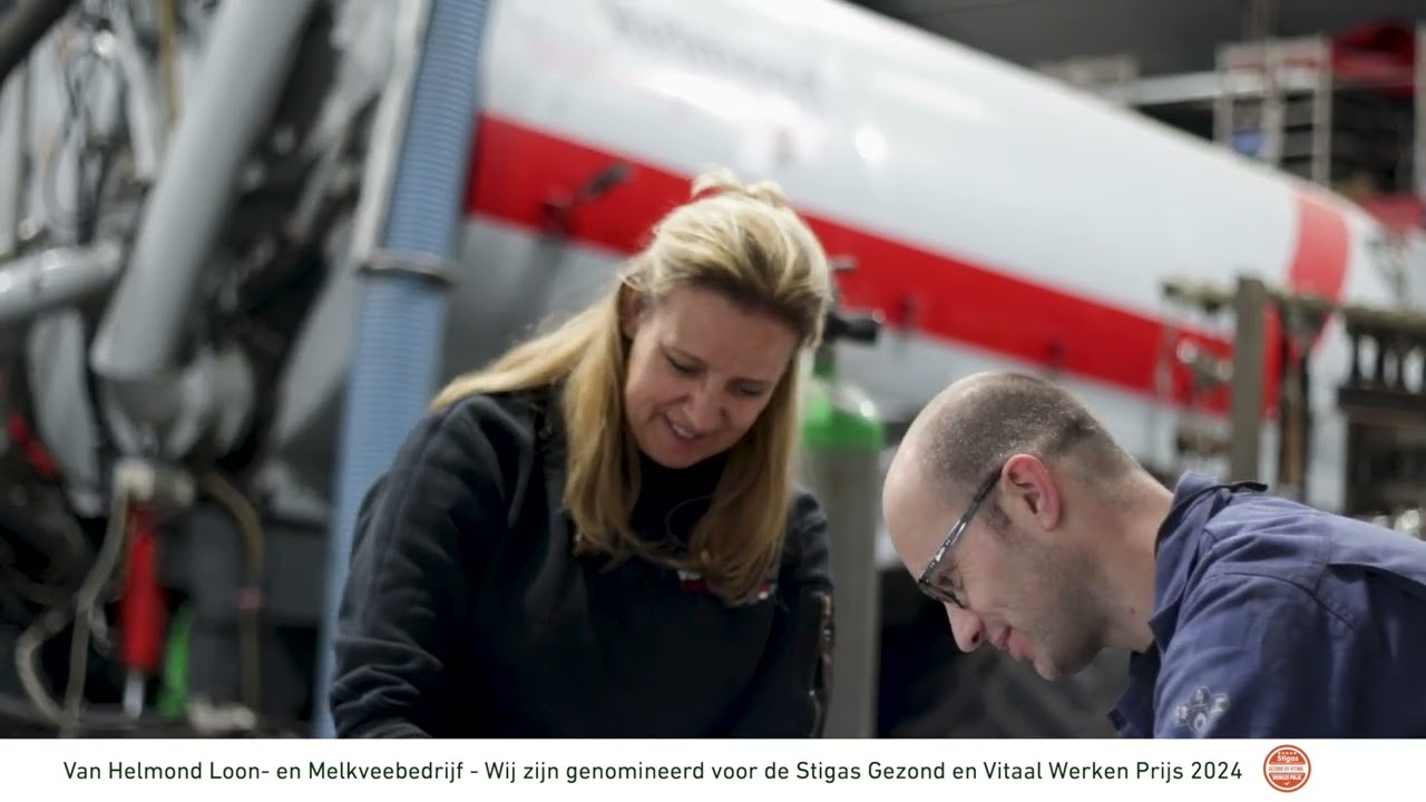 Van Helmond Loon- en Melkveebedrijf genomineerd voor de Stigas Gezond en Vitaal Werken prijs 2024.