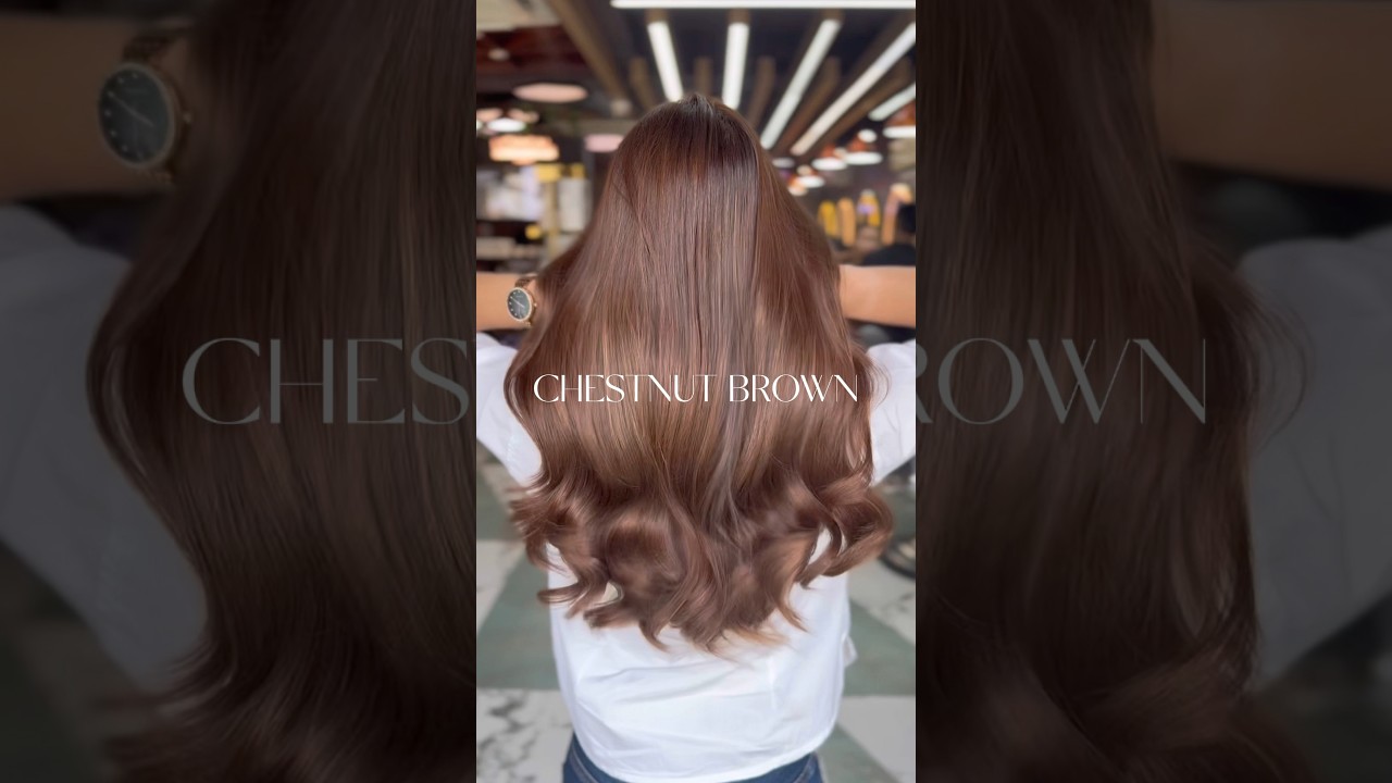 CHESTNUT BROWN Hair color 😍