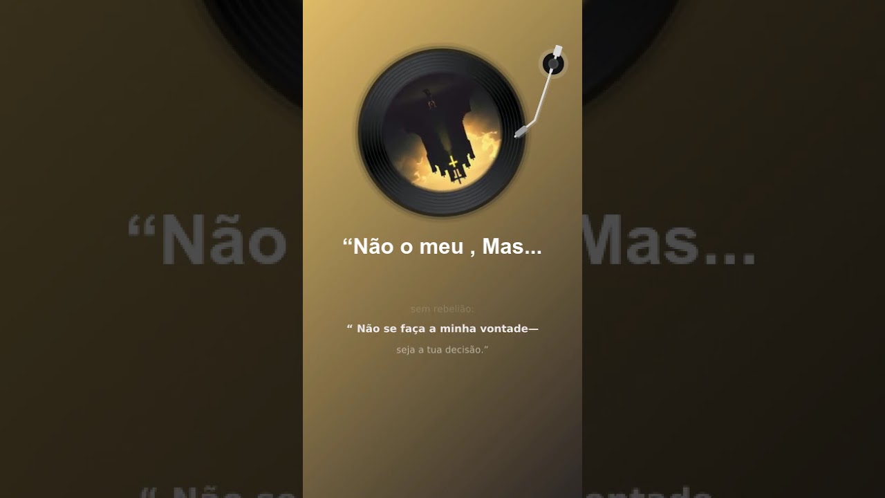 “Não o meu , Mas o teu querer”  #gospelmusic #musica #music #louvor