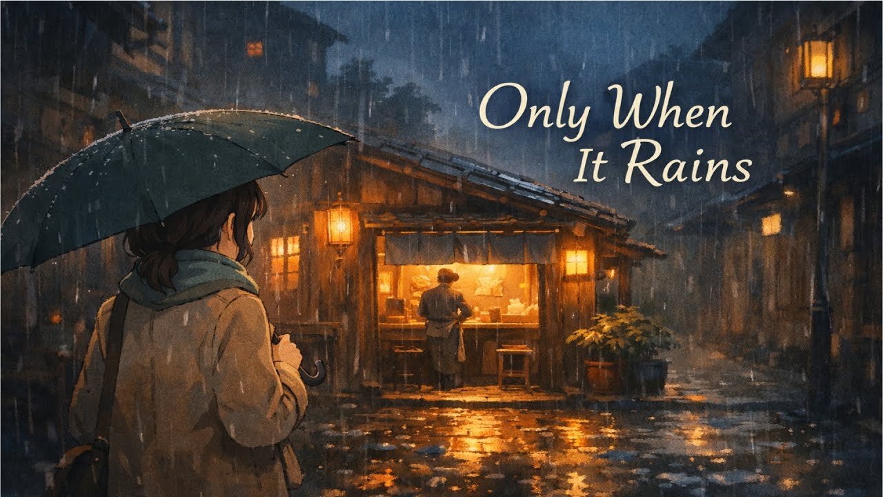 The Little Ramen Shop That Only Opens When It Rains | Ghibli Style ASMR