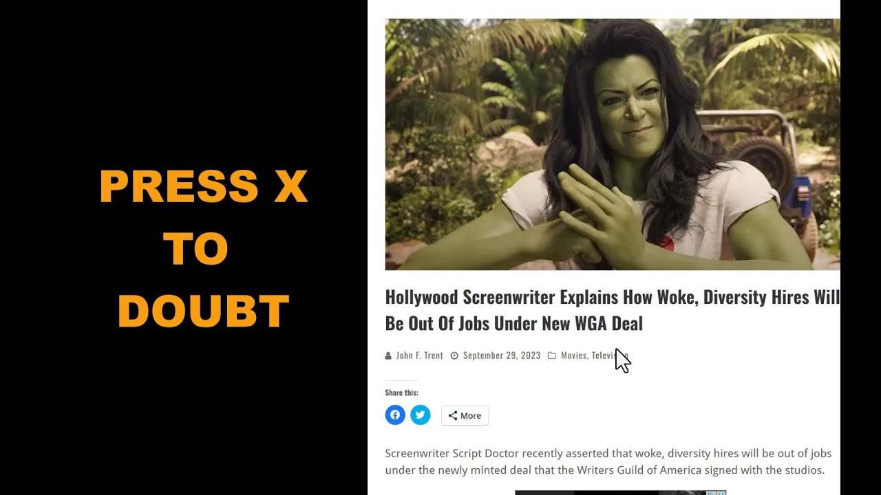 Woke Writers Are On The Way Out Screenwriter Claims