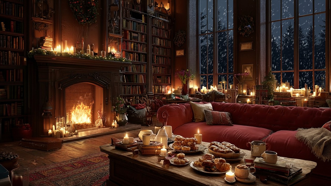 Soft Piano Breathing Gently beneath Winter Glow ❄️ A Quiet Atmosphere for Focus