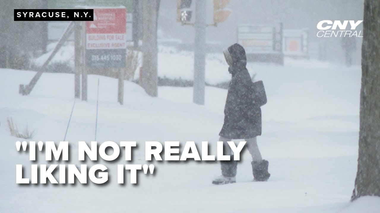 Central New Yorkers react to early wintry blast as temps drop below freezing