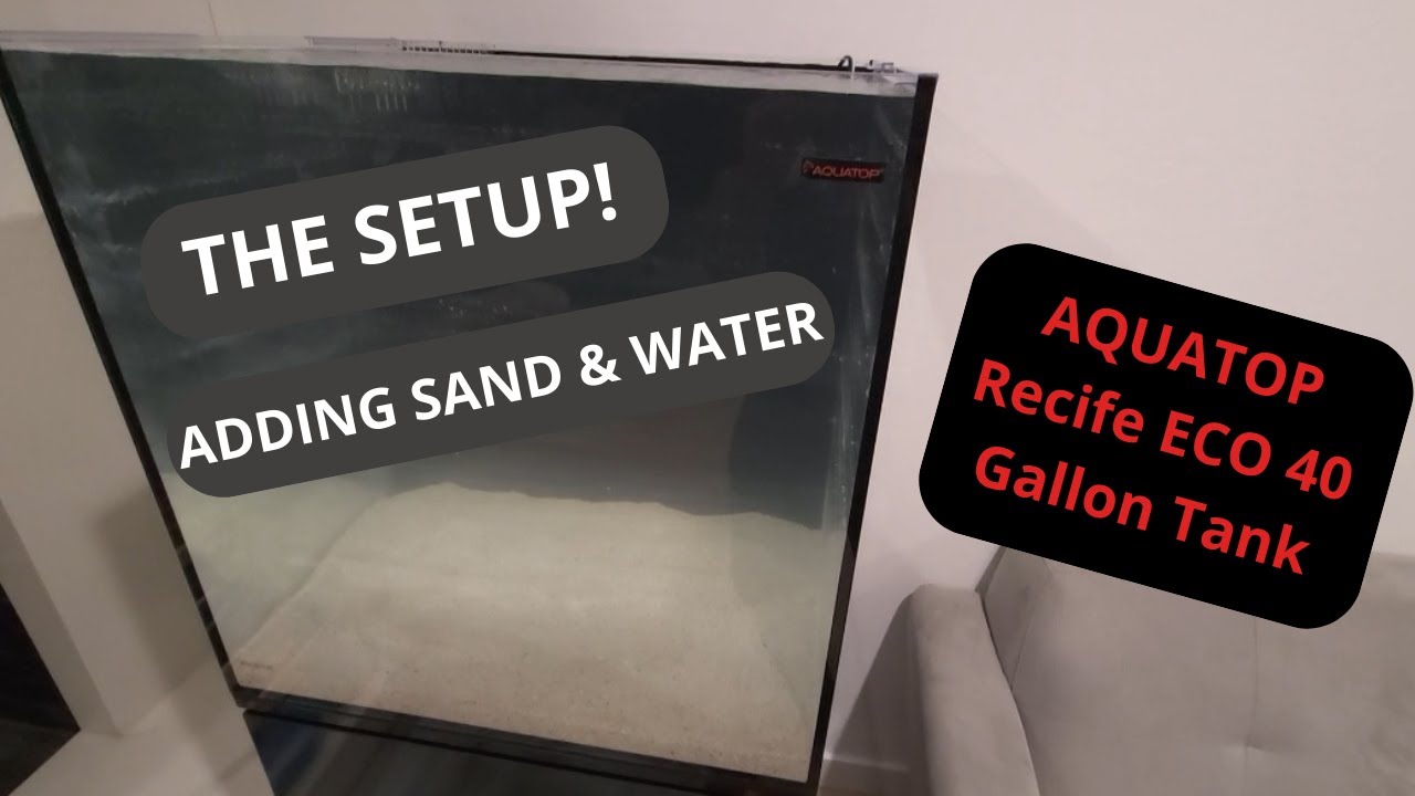 THE SETUP! My NEW AQUATOP Recife ECO 40 Gallon Tank!