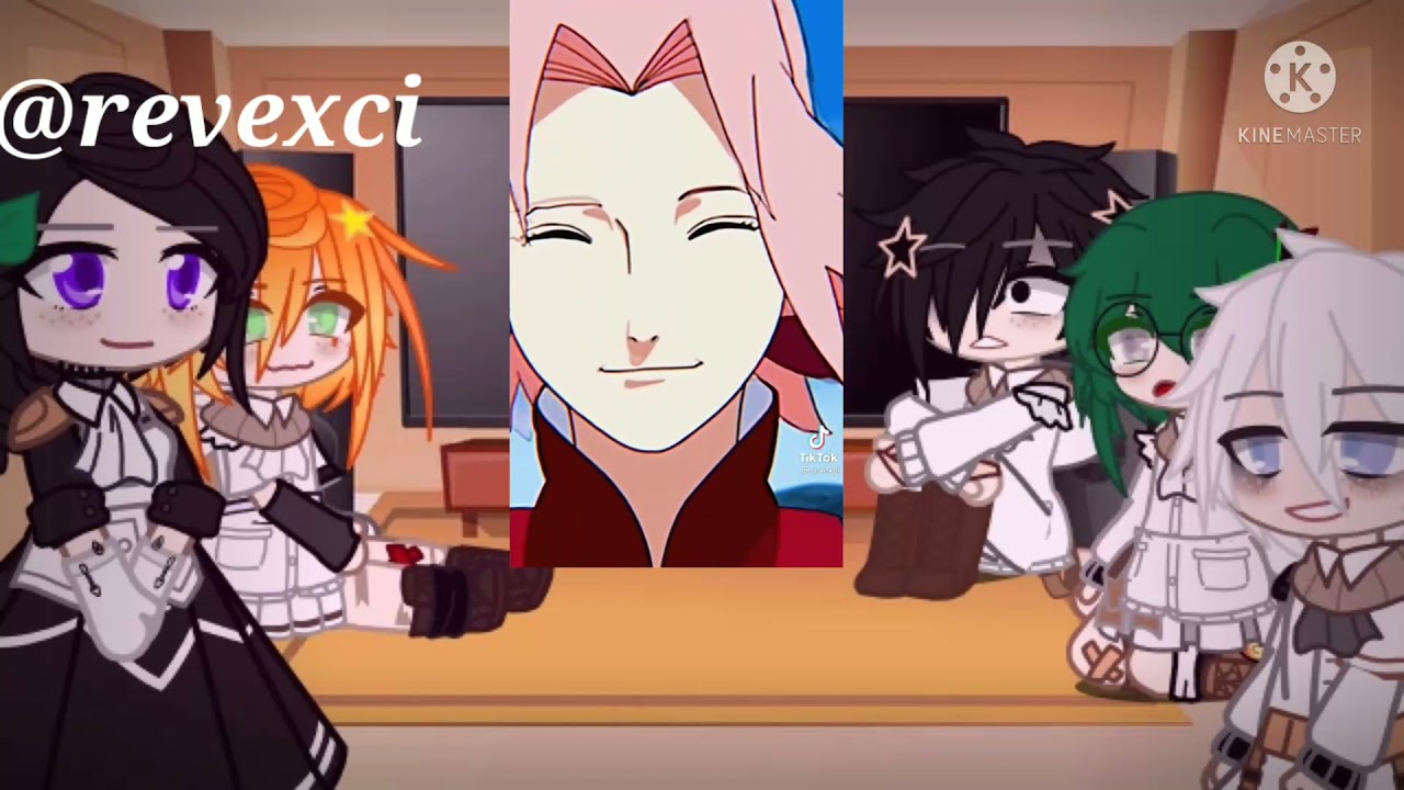 The Promised Neverland react to.../ Emma as Sakura, Ray as Sasuke/ disclaimer in description