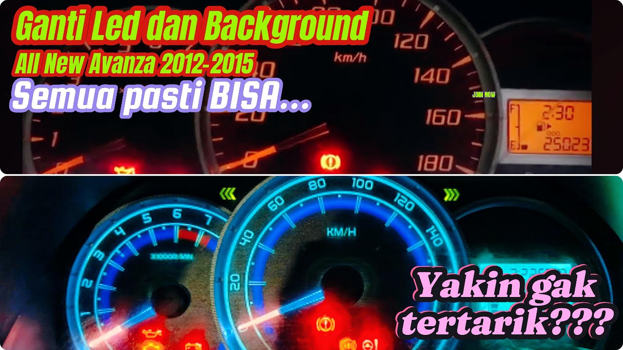 Cara Mengganti Led dan Background Panel / Papan Speedometer All New Avanza - Xenia 2012 s.d. 2015
