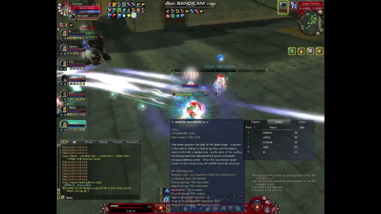 Fortres War (KingOfTheWar) VS ESCAPE And Fiends and HEAVEN in Agex Sro