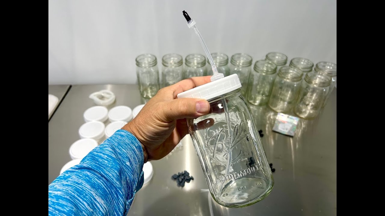 DIY Mason Jar Lids for Mushroom Liquid Cultures Using Luer Lock - Clean & Easy Liquid Extraction!