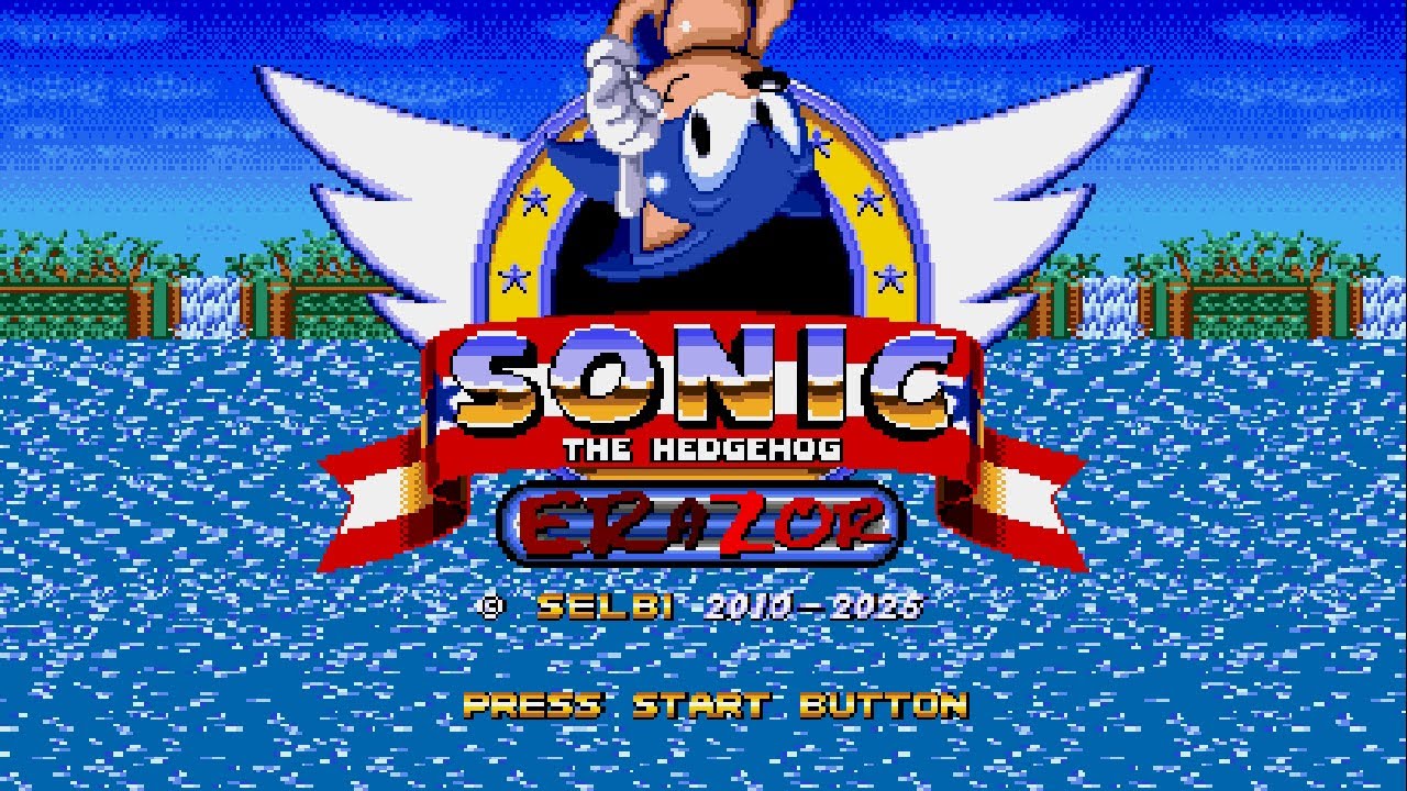 Sonic ERaZor 8 (2025 Update Release) ✪ 100% - No Death Playthrough (1080p/60fps)
