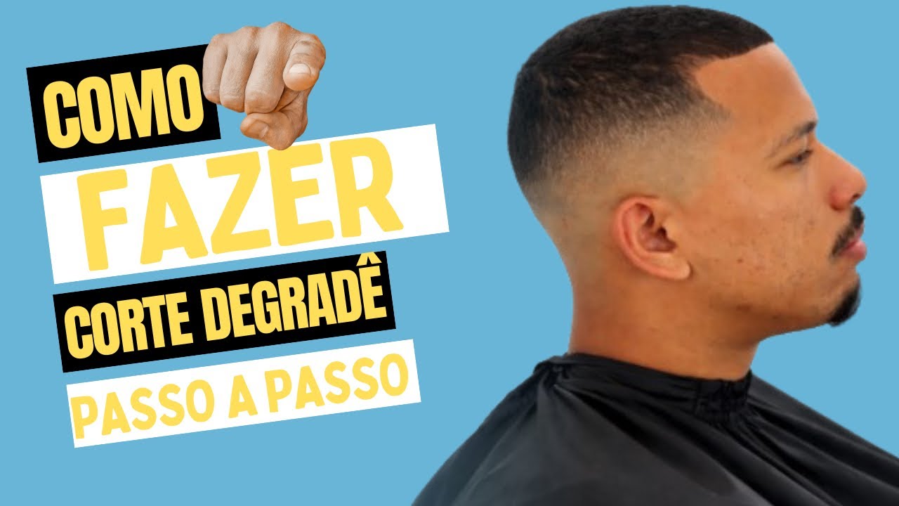 COMO FAZER CORTE DEGRADÊ navalhado MAIS RÁPIDO | passo a passo CORTE DEGRADÊ limpo | ISRAEL BARBEIRO