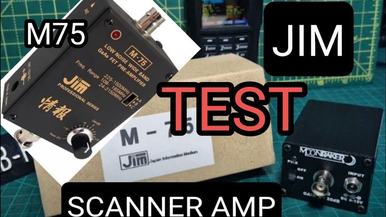UNIDEN SDS200 , MOONRAKER & J.I.M PRE AMPS