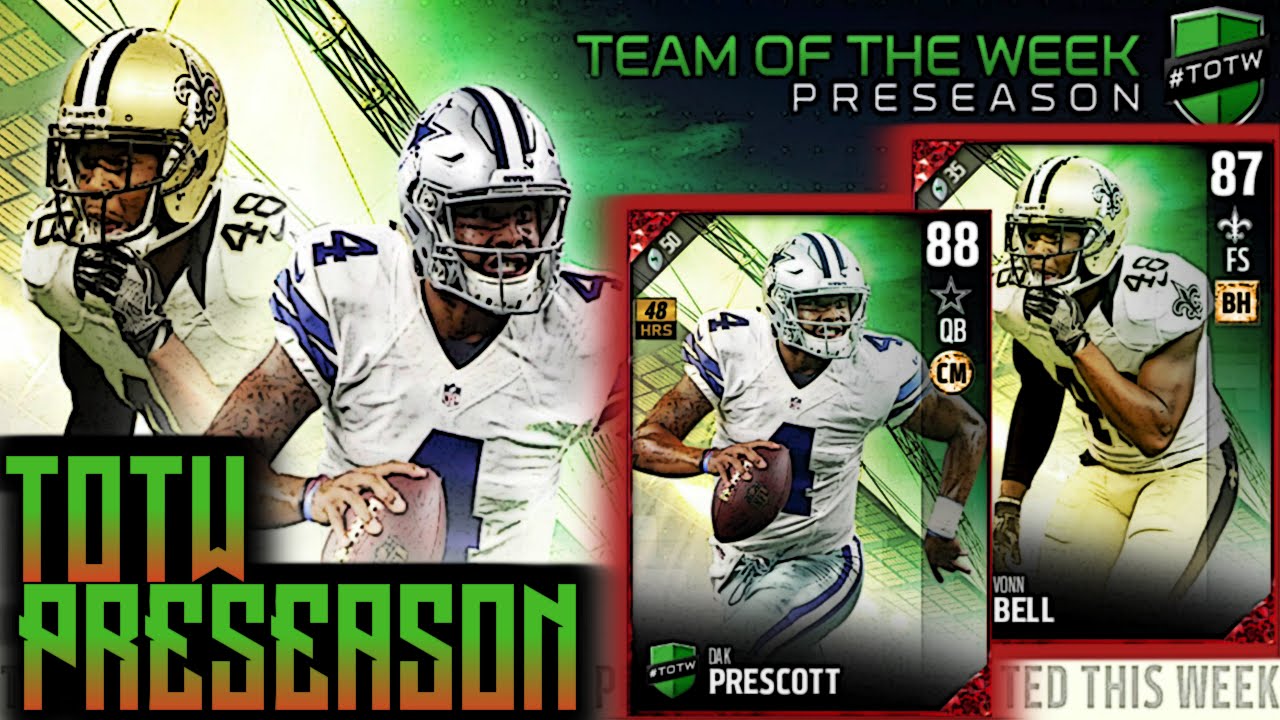MADDEN 17 60K ELITE PULL - TOTW HERO DAK PRESCOTT - MUT 17