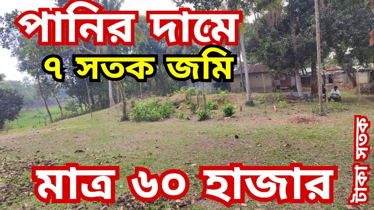 কমদামে ৭ শতাংশ উচু জমি বিক্রয় হবে | জমি বিক্রয় | jomi bikroy | jomi bikri | জমি বিক্রি | bproperty 