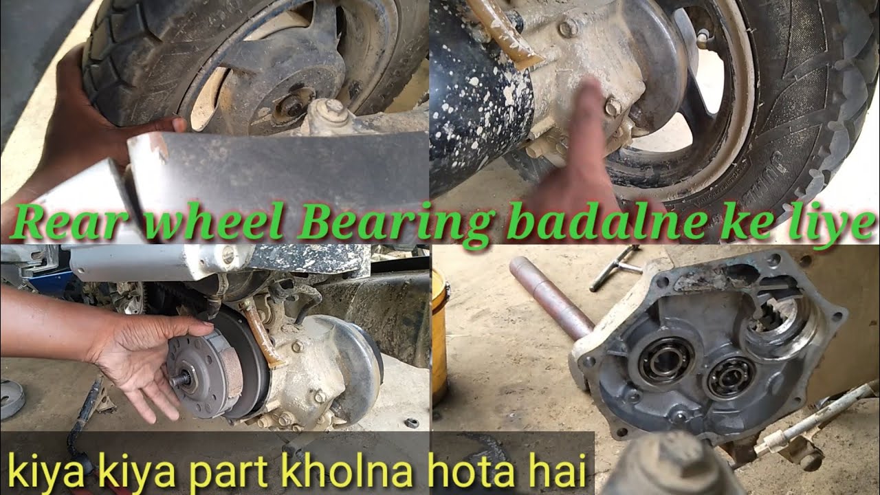 Part 1 Hero maestro rear wheel bearing problem solve and open