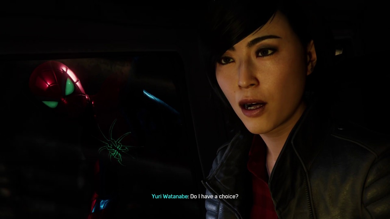 Marvel's Spider-Man - Yuri, helicopter pilot, flies Spider-Man to Ryker's prison