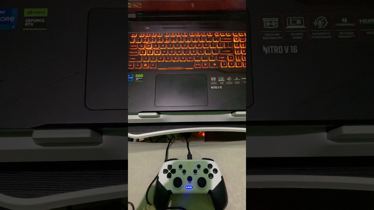Acer Nitro V16 Intel Core i7-14650 HX RTX 4060 with Flydigi BS2 Pro