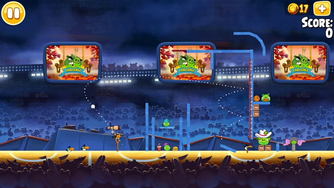 Angry Birds Ham Dunk Golden Eggs - impossible?
