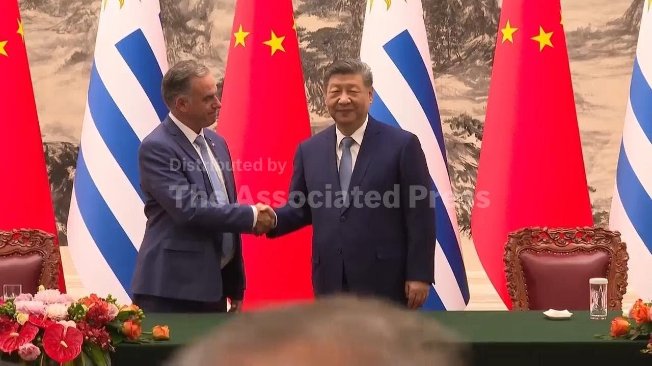 China's Xi welcomes Uruguayan counterpart to Beijing