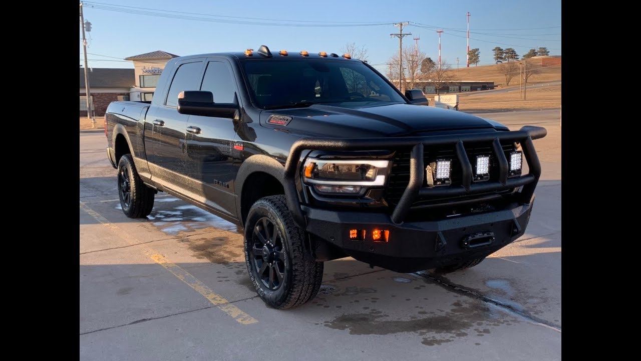 5th Gen 2019 Ram 2500 Road Armor bumper, 16.5 warn winch, and rigid lights