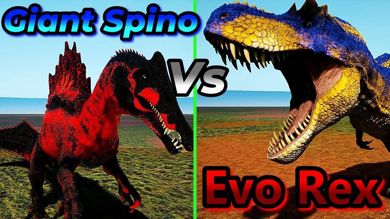 Giant Spino Vs Evo Rex\Hapipalus | Ark Survival Ascended | Ark Mods | Ark Battles | Gameplay