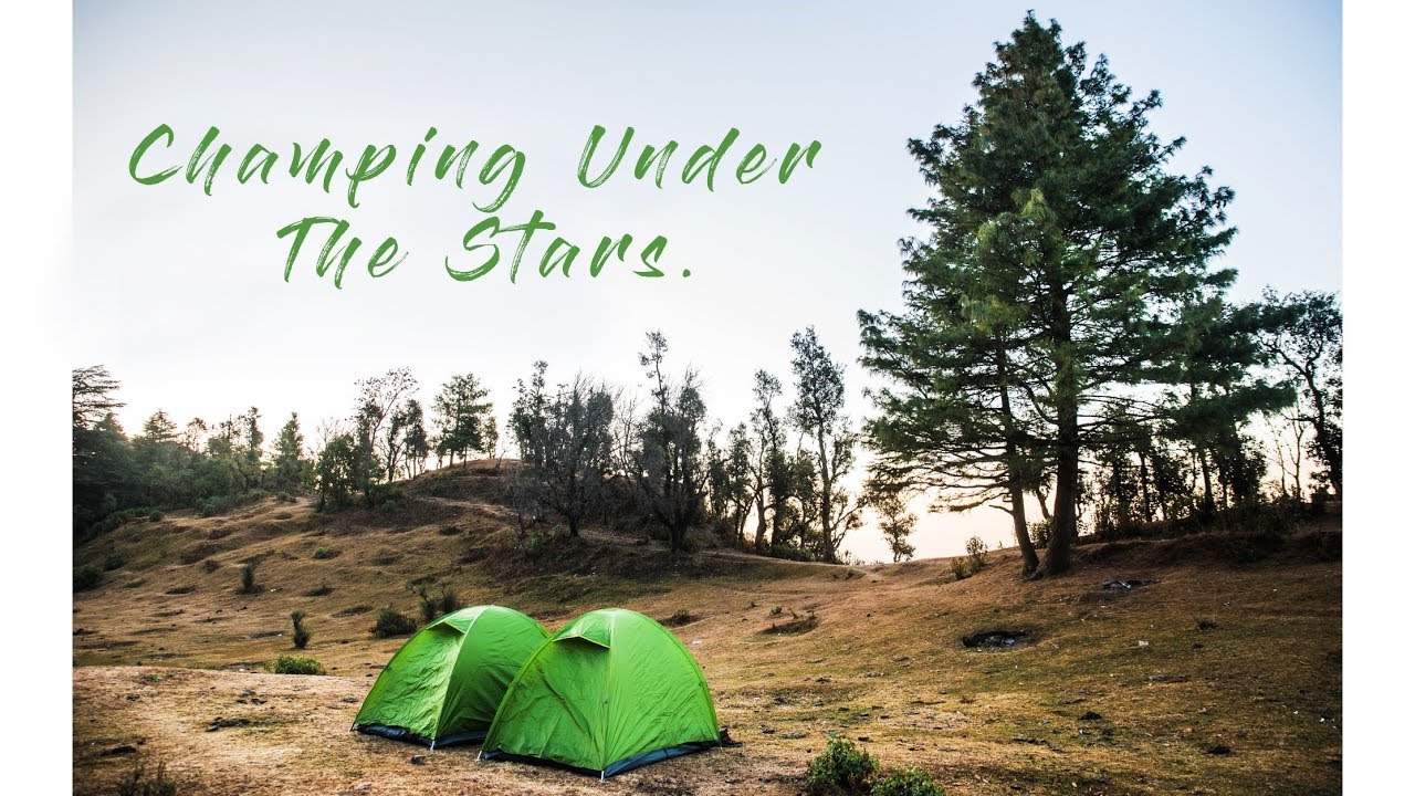 Under the STARS camping on mountains of Mussoorie || Travel Vlog