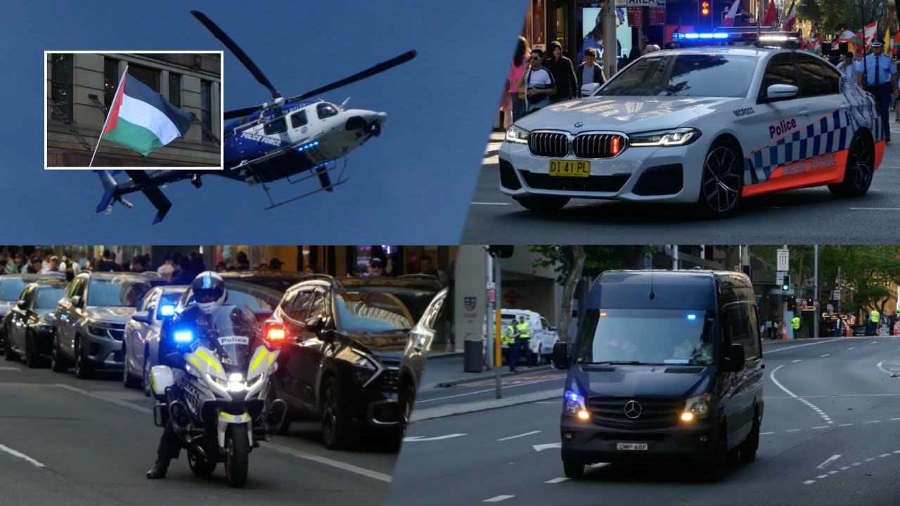 (OCTOBER 7 ANNIVERSARY) NSW Police in Action at Palestine Protest | Sydney, Australia