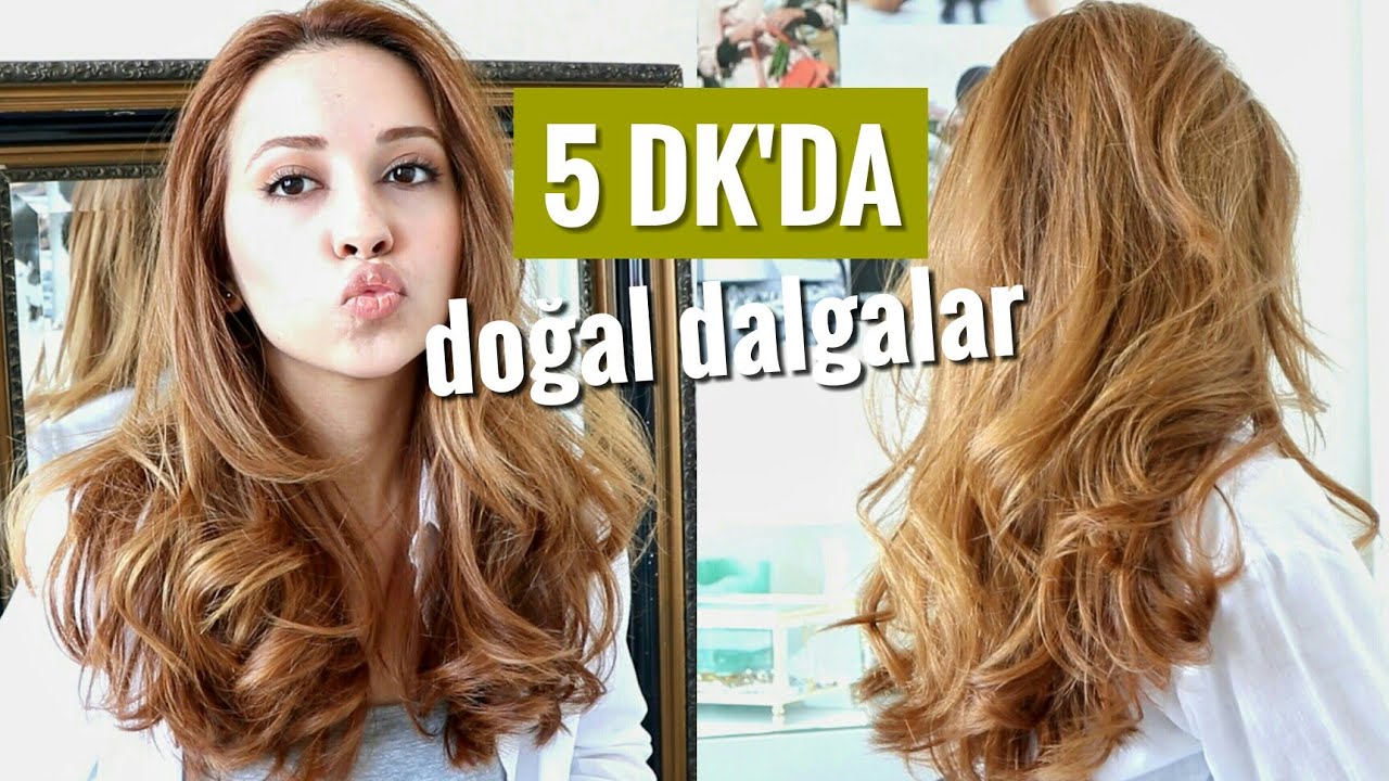 Üşengeçler İçin 5 DAKİKADA Doğal & Pratik Saç Dalgaları | Saç Şekillendirme Rutinim
