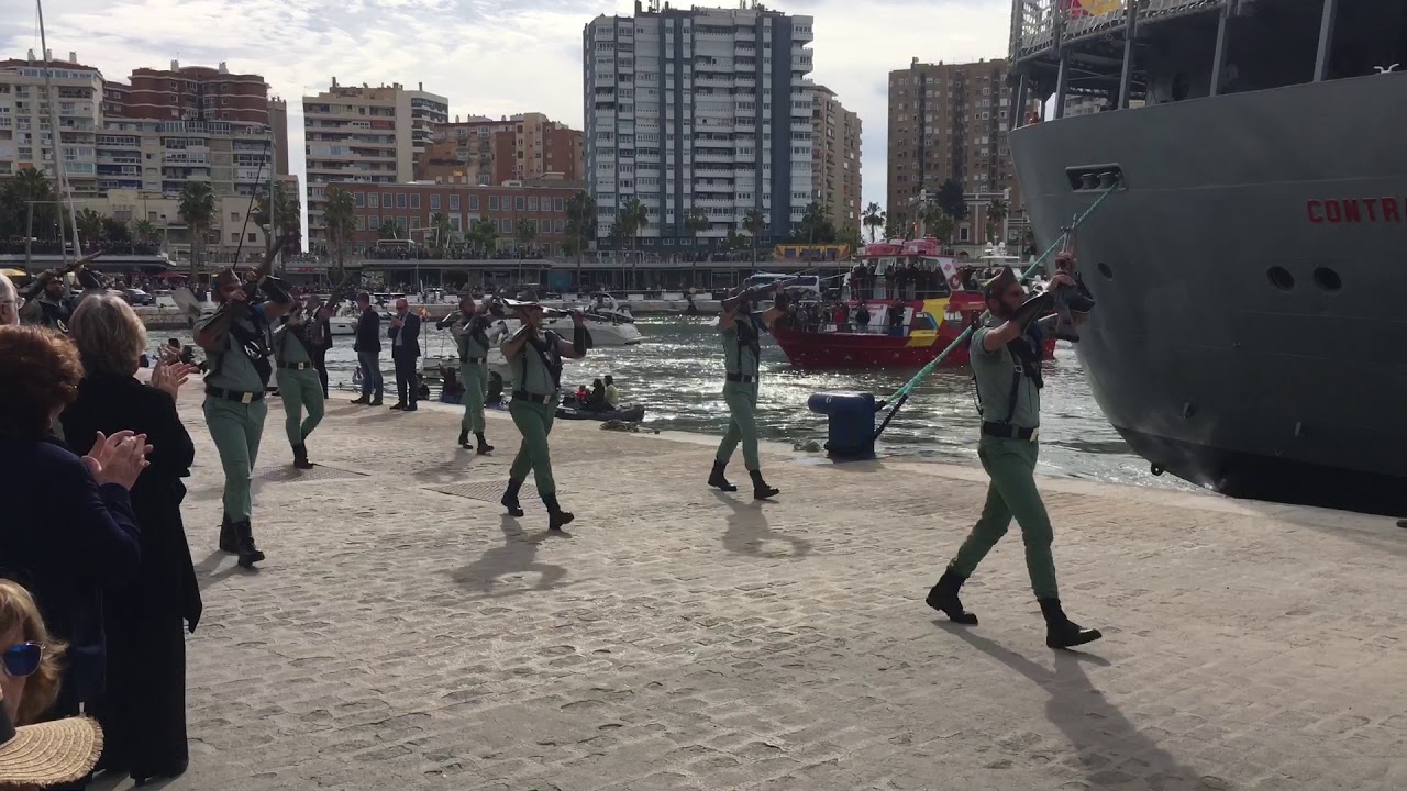 Desembarco Legi&oacute;n Espa&ntilde;ola. Semana Santa Malaga 2018. Jueves Santo.