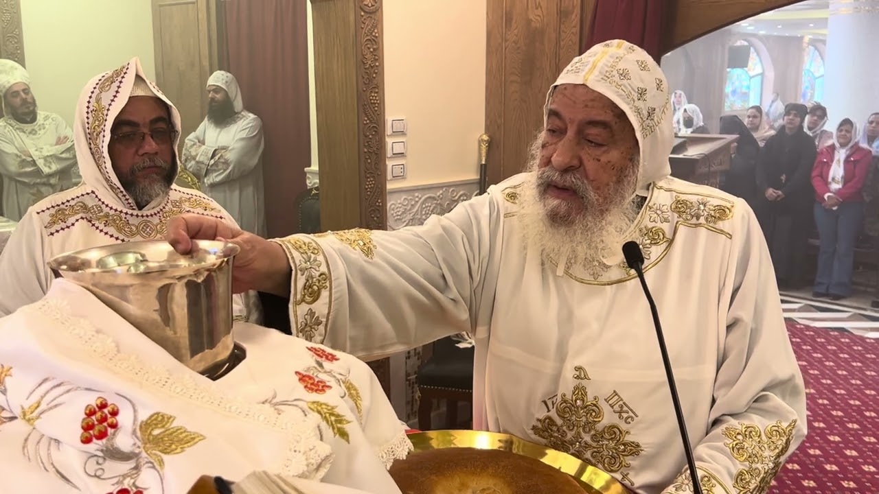 التقديس 28-1-2026م لنيافة الانبا شاروبيم مطران قنا بكنيسة  المجدلية بدير مارجرجس بالمحروسة 