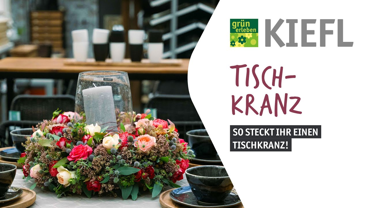 Tutorial: Tischkranz stecken