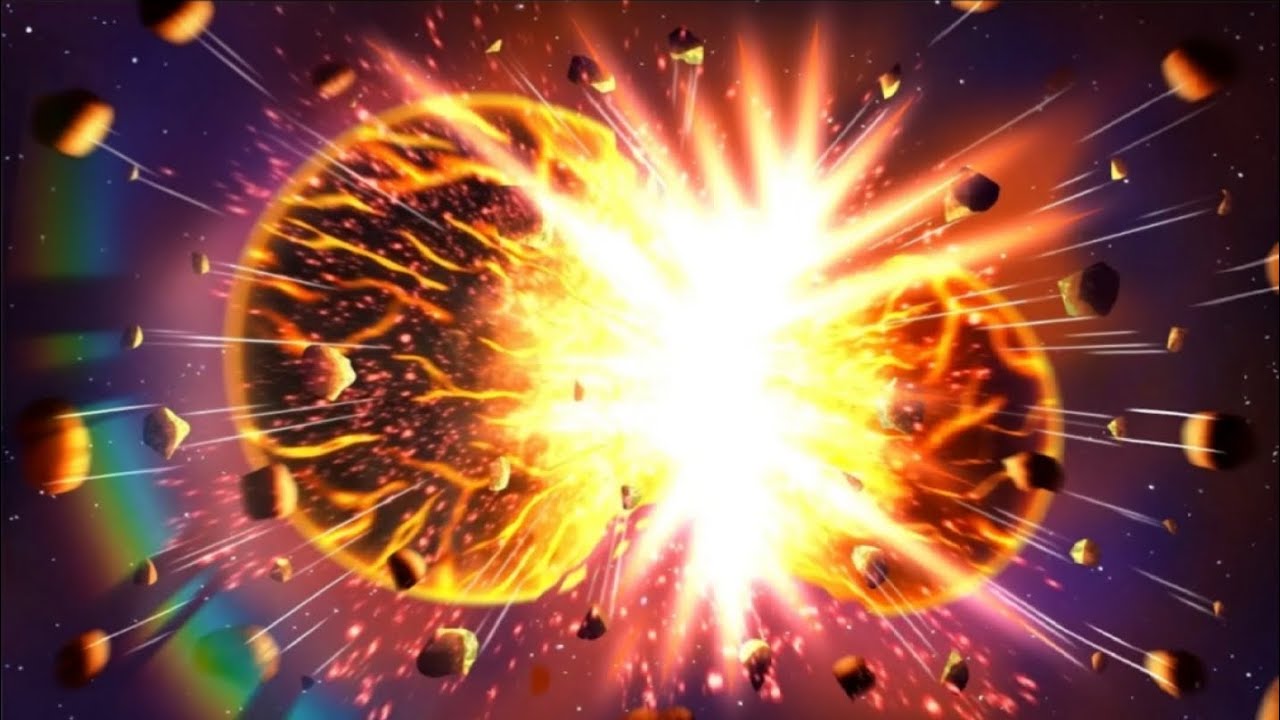 The crash of Earth and Theia. with better music.