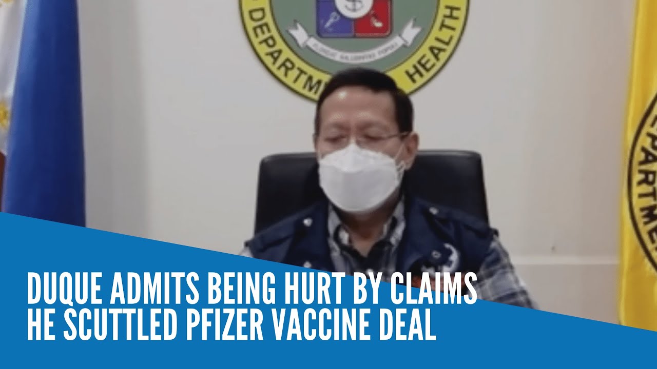 Duque admits being hurt by claims he scuttled Pfizer vaccine deal