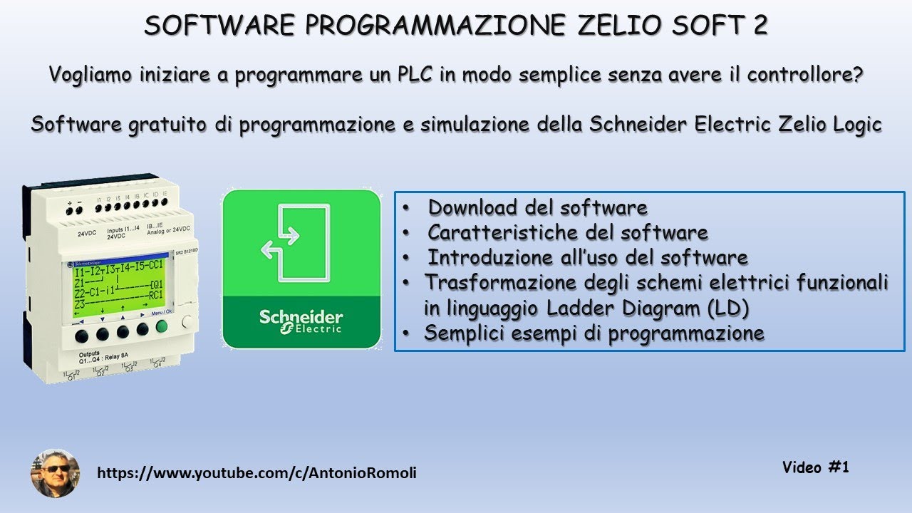 PLC: Convertire e simulare lo schema funzionale elettrico in Ladder con software Zelio Logic: