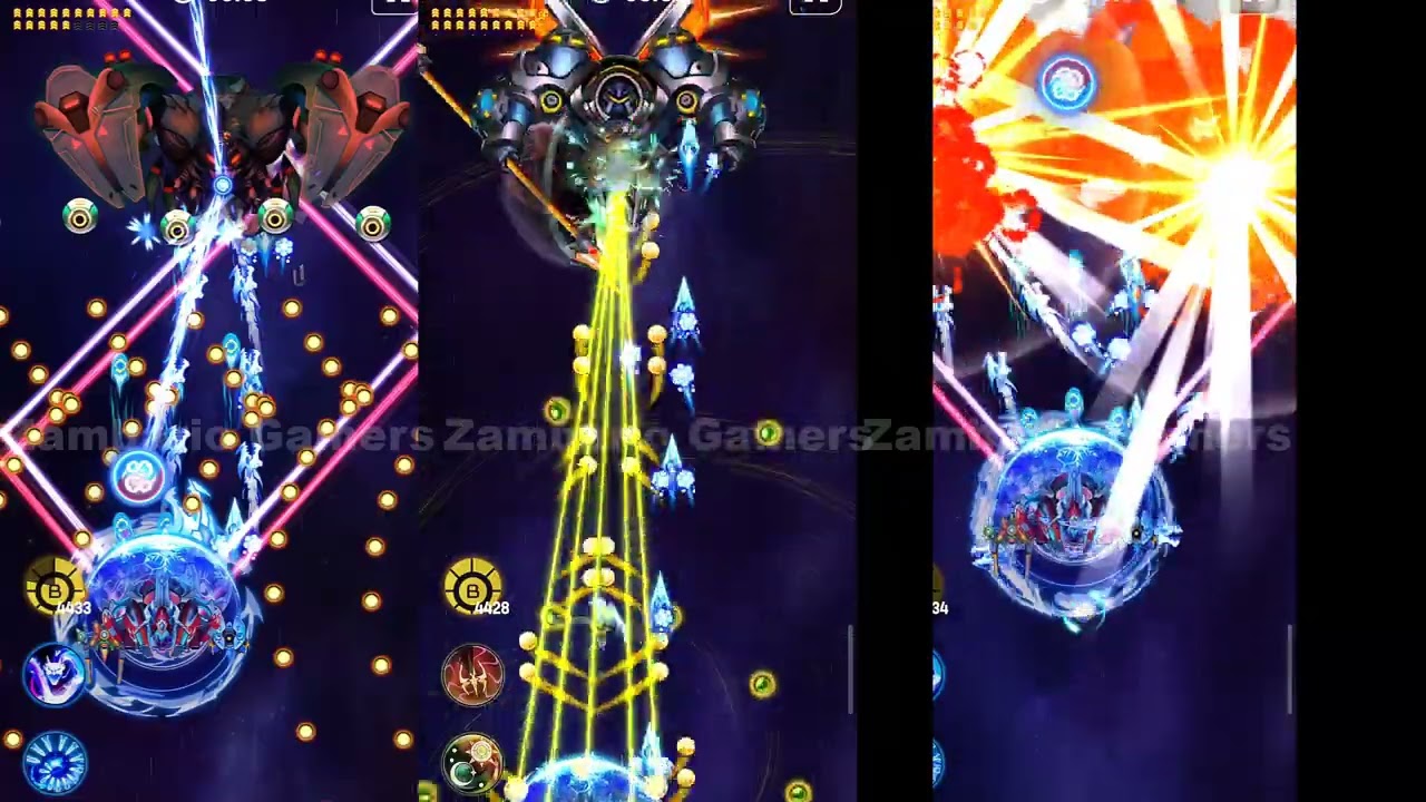 Space Shooter - Galaxy Attack Boss 62 Comparison with Boss 61 And Boss 60