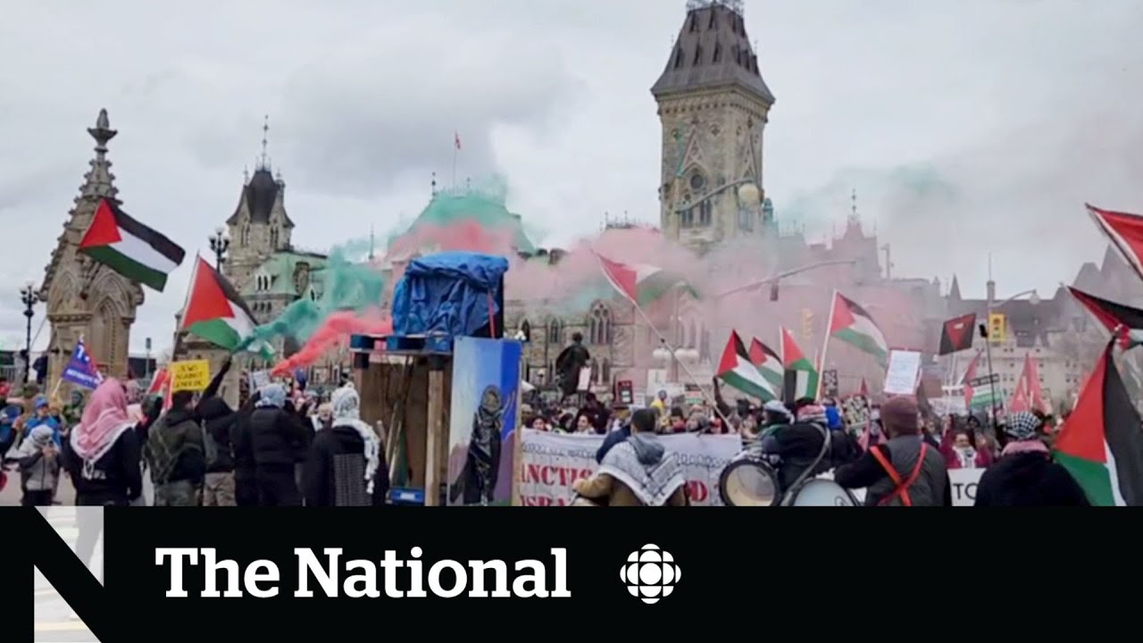 Hate speech investigation follows pro-Palestinian rally on Parliament Hill