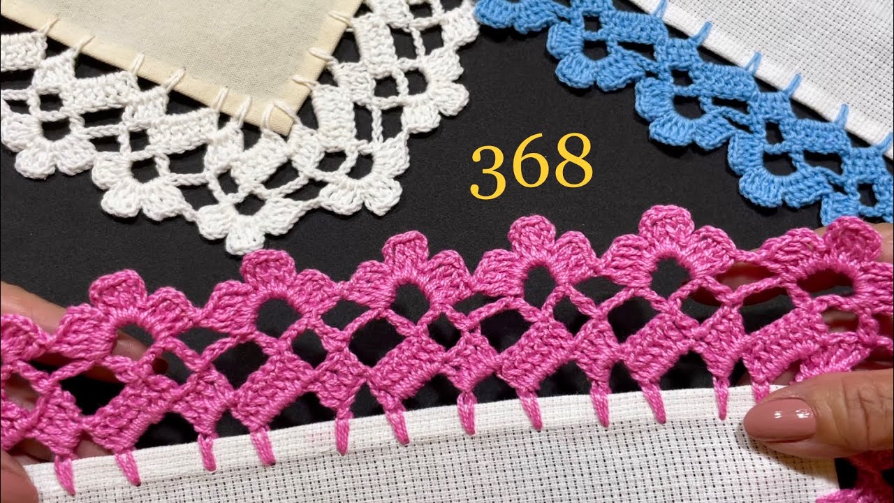 🍬🍬  ¡ NUEVAS ! 🎁orillas  para servilletas a crochet # 368