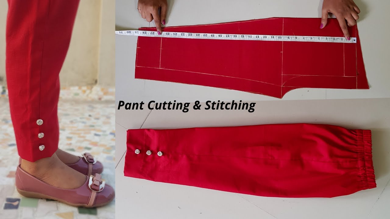 very easy Pant/Trouser cutting and stitching/ plazzo Pant cutting for girls/pant trouser designs