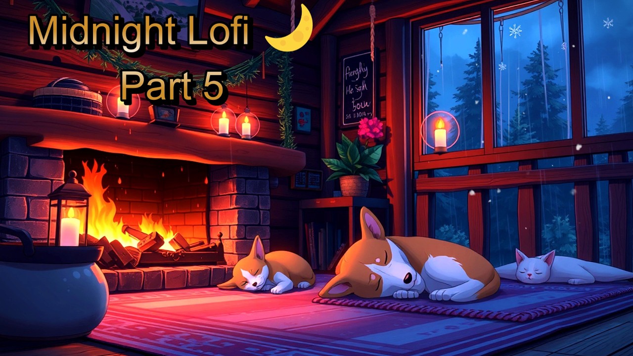 Cozy Midnight Lofi 🌙 | Rainy Study Beats (Part 5)