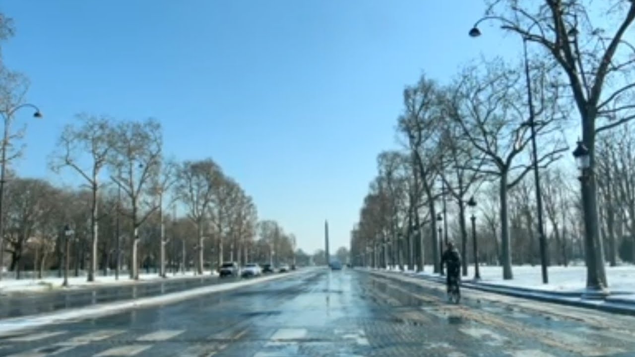 #Driving in Paris -2c°#vlog59