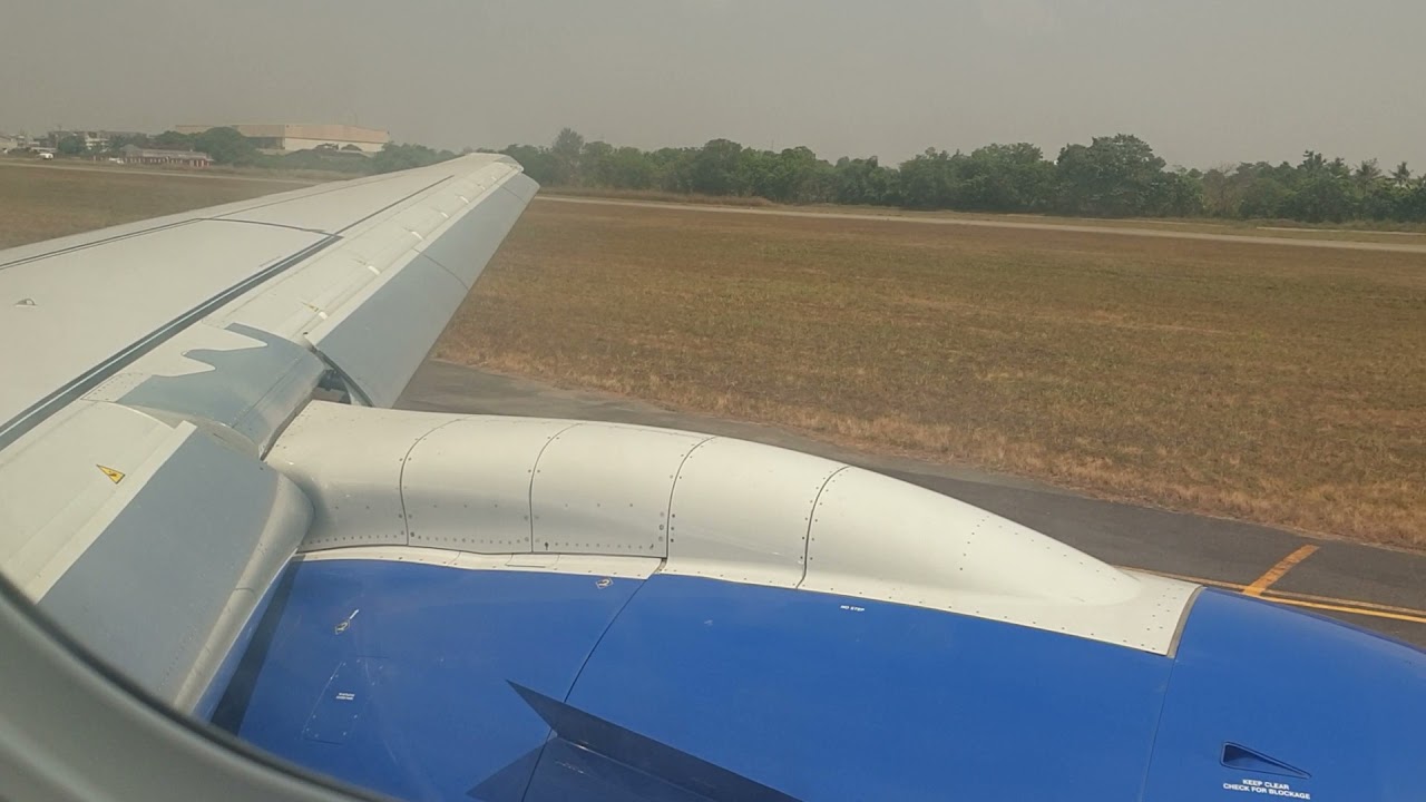 Air peace Embraer 195-E2 landing in Lagos Nigeria