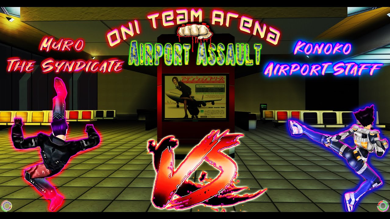 Oni - Airport Assault Mod (O.T.A) - Muro vs Konoko (Syndicate vs Airport Staff) -50 frags-  4k