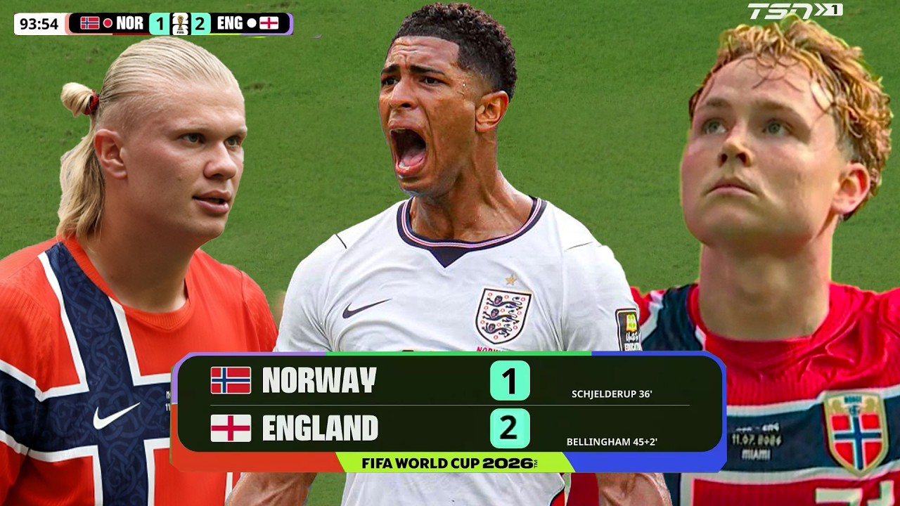 England vs Norway Highlights | Norge mot England H&oslash;ydepunkter, Norway vs England FIFA World Cup 2026