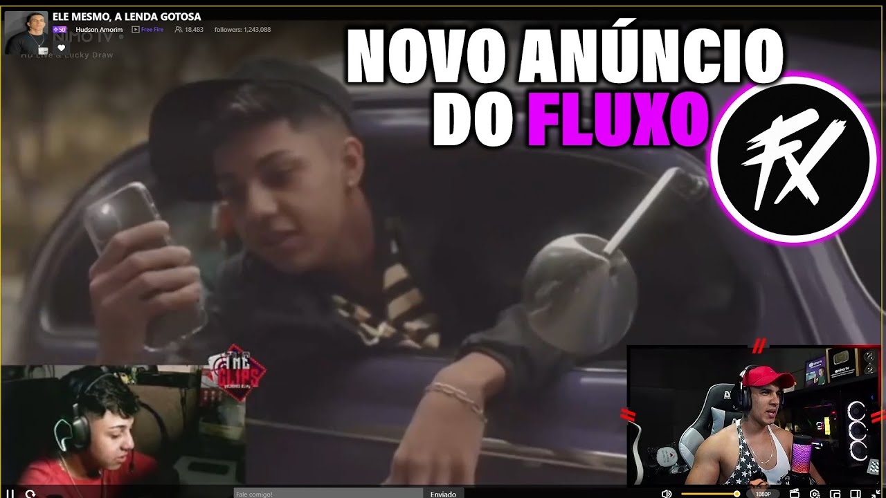HUDSON AMORIM REAGINDO NOVO ANÚNCIO DO FLUXO!! SEJA BEM VINDO MANOMAX
